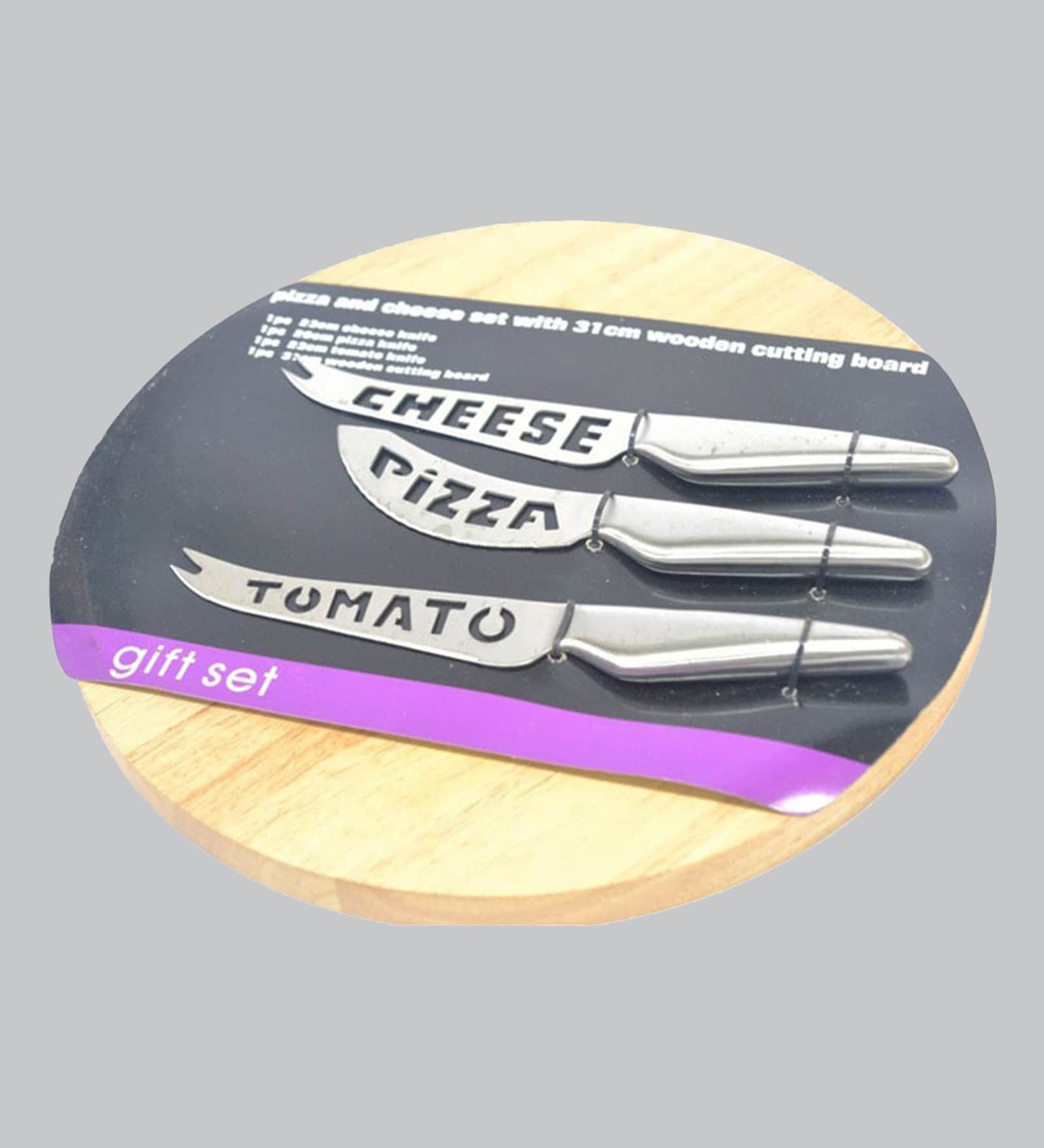 Buy 13 X 13 Inches Mango Wood Chooping Board with Knife By Lacuzini