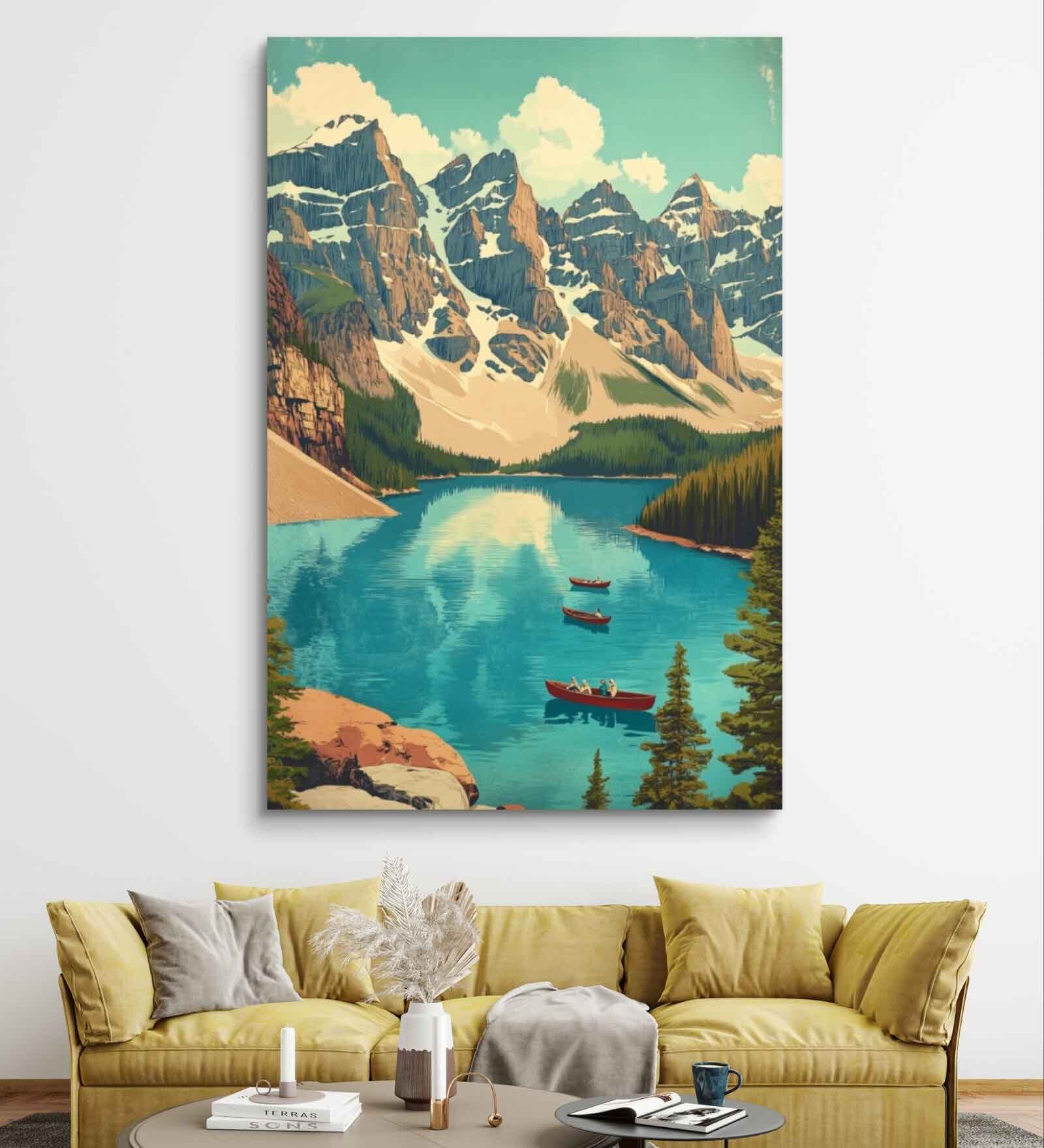 Lake Louise Dreams Canvas Painting