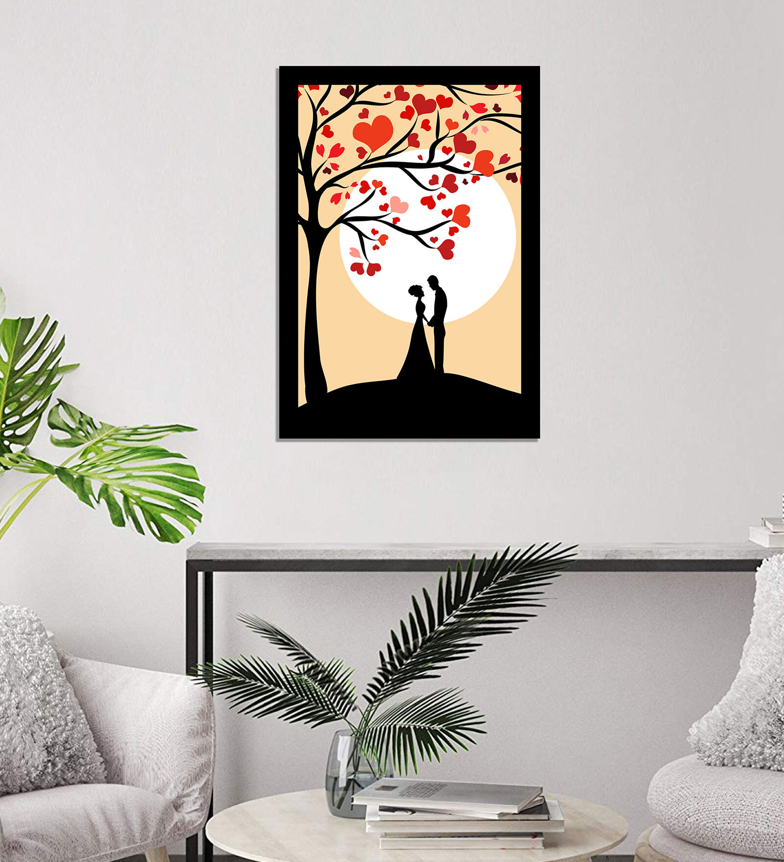 Valentine Couple Theme Framed Wall Art