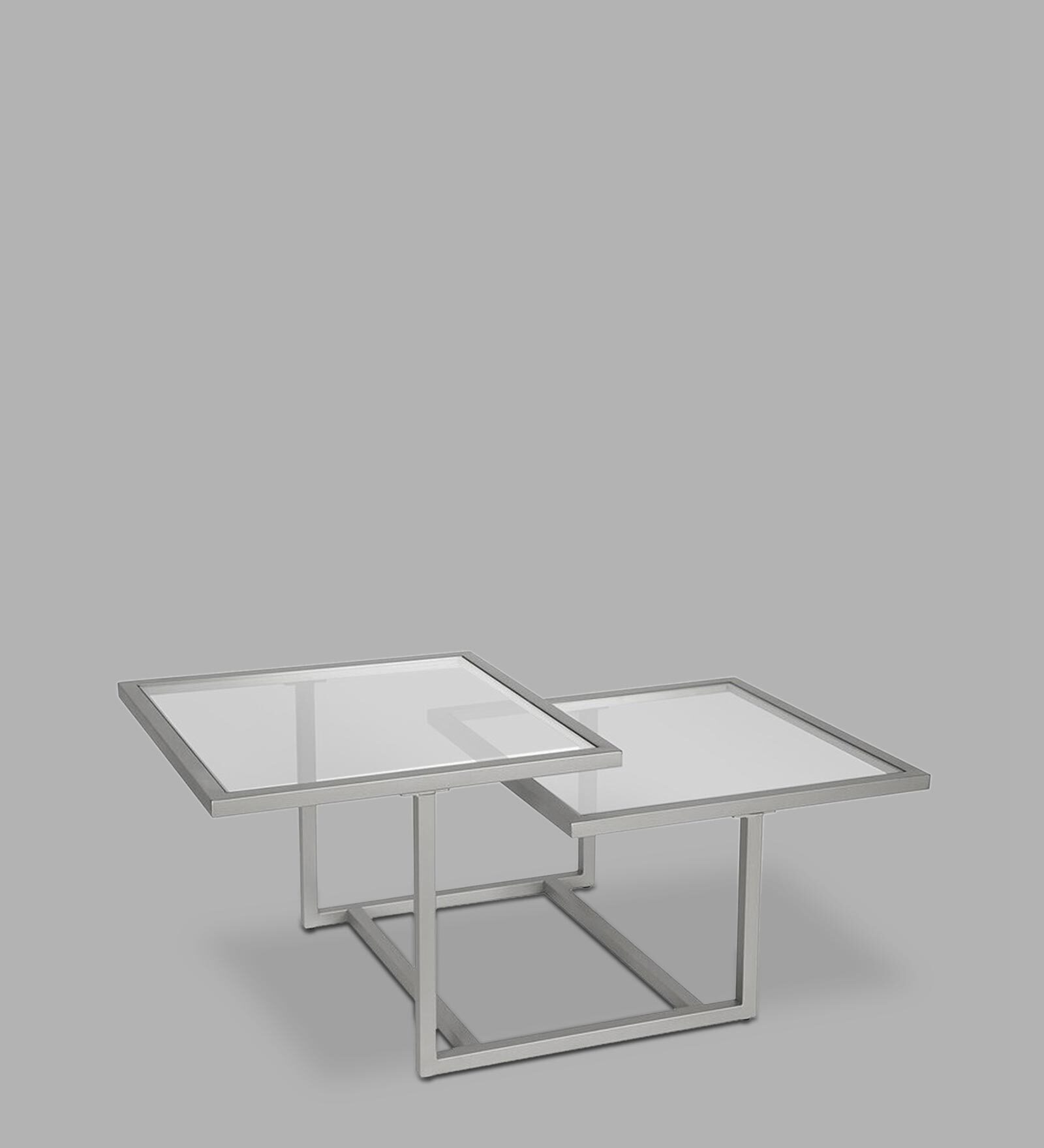 Buy Landis Center Cum Coffee Table In Sliver Finish at 50 OFF by
