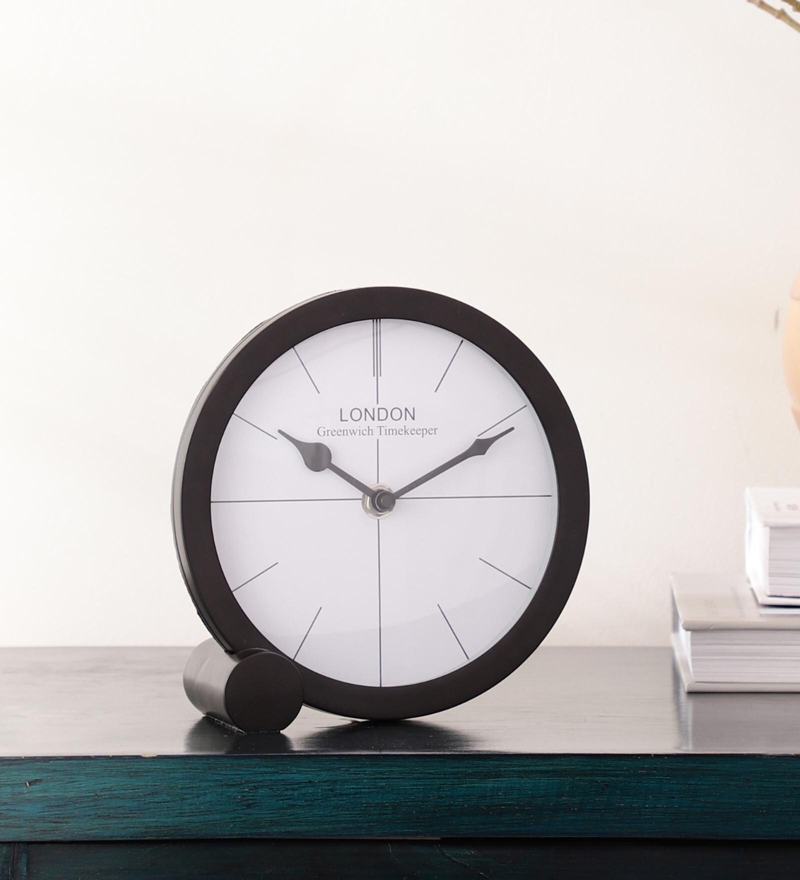 Langston Table Clock In Black