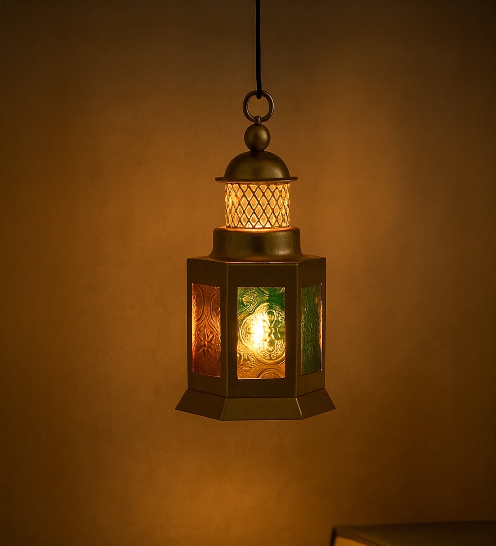 Multicolor Metal Goblet-Shaped Tea Light Holder