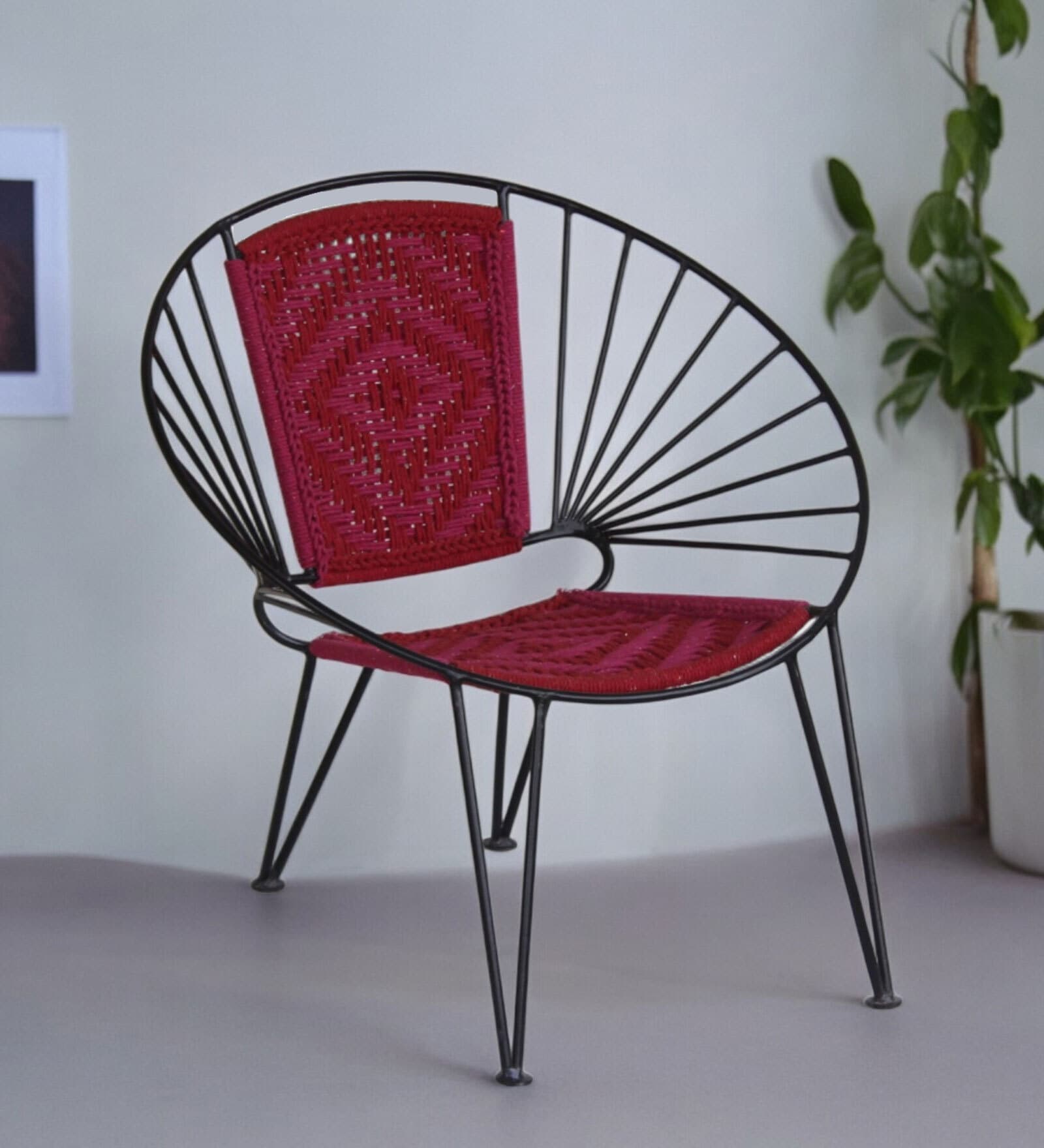 Lara Metal Cafe Chairs in Multicolour Colour