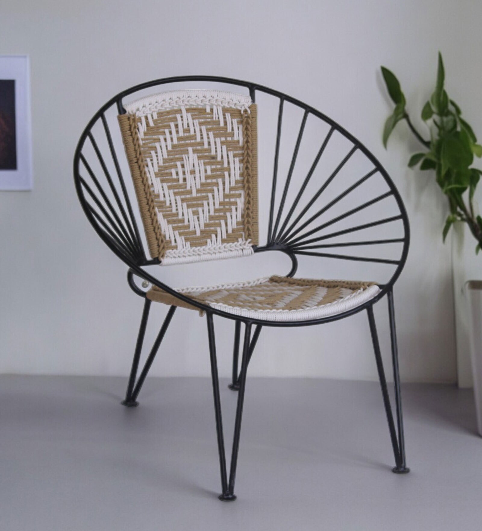 Lara Metal Cafe Chairs in Red And Pink Colour