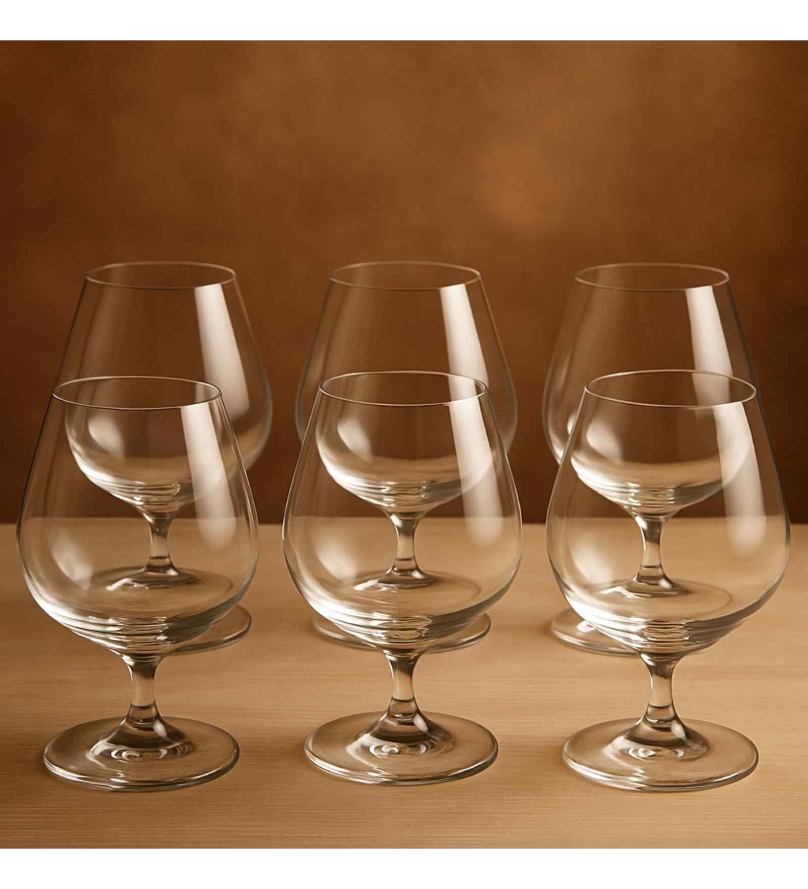Lara Set of 6 Crystal Lead Free Glass 330ml Martini Glasses