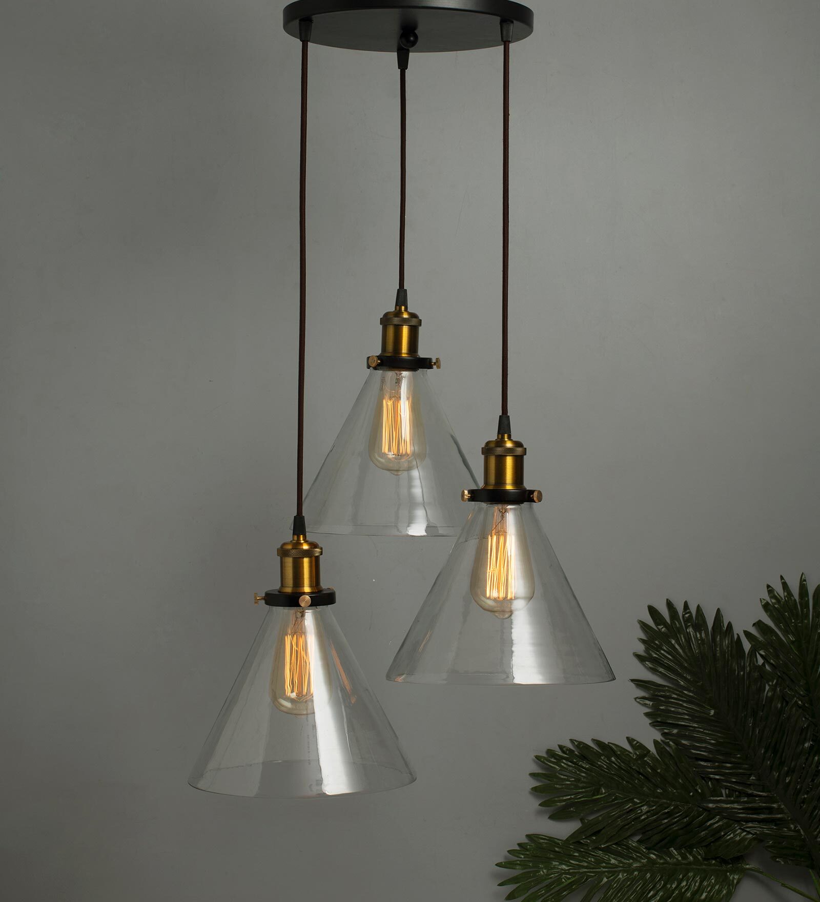 Laron Black Metal Cluster Hanging Light