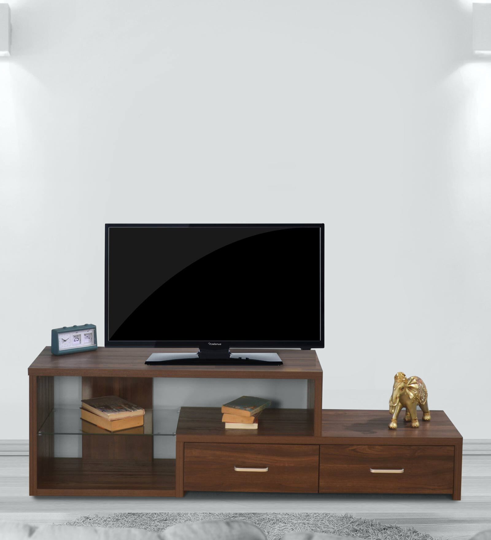 Larsson TV Console for TVs up to 42" in Dark Walnut Finish