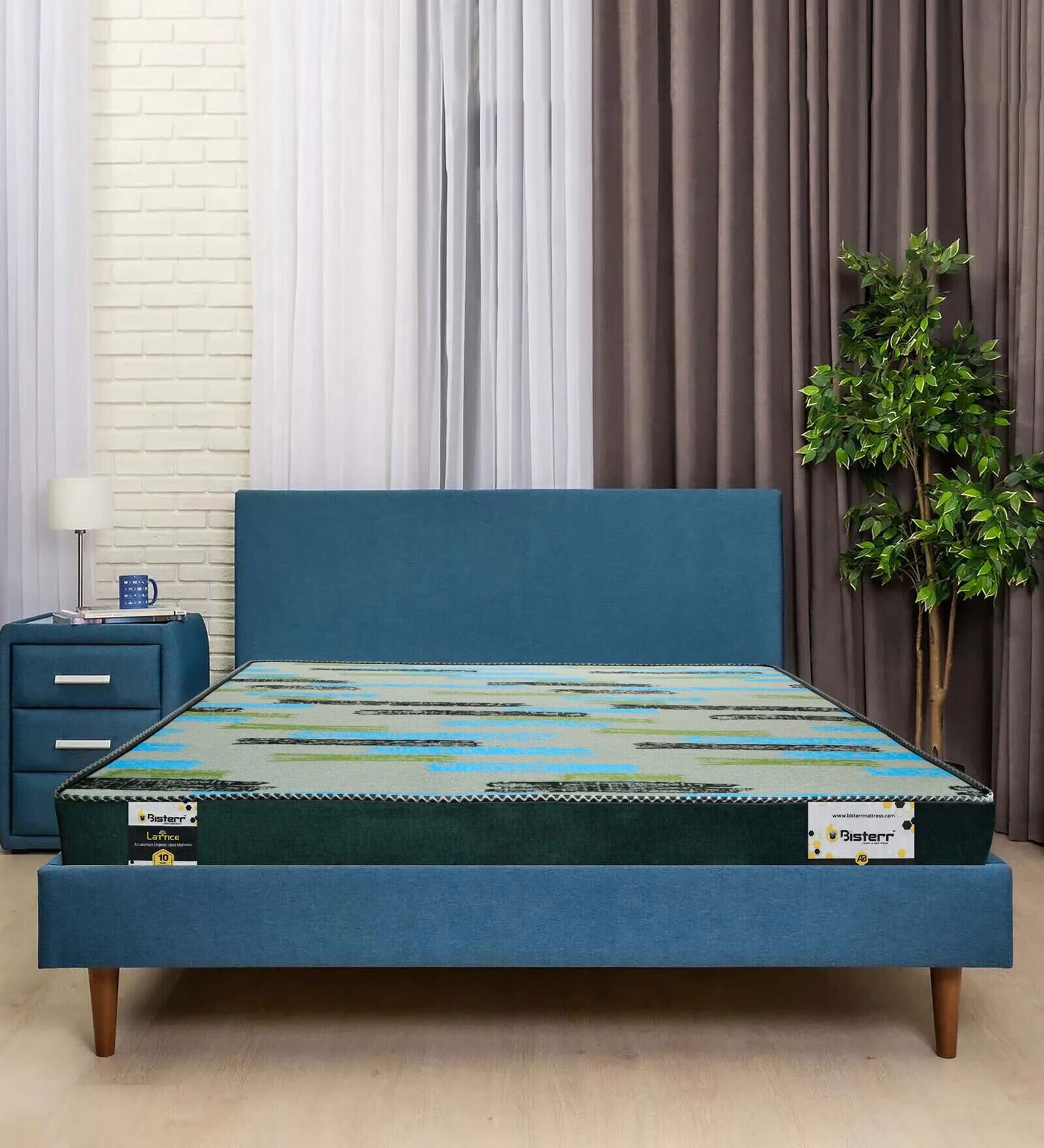 Buy Lattice Orthopedic 6 inch Latex Single Mattress with Zero Partner