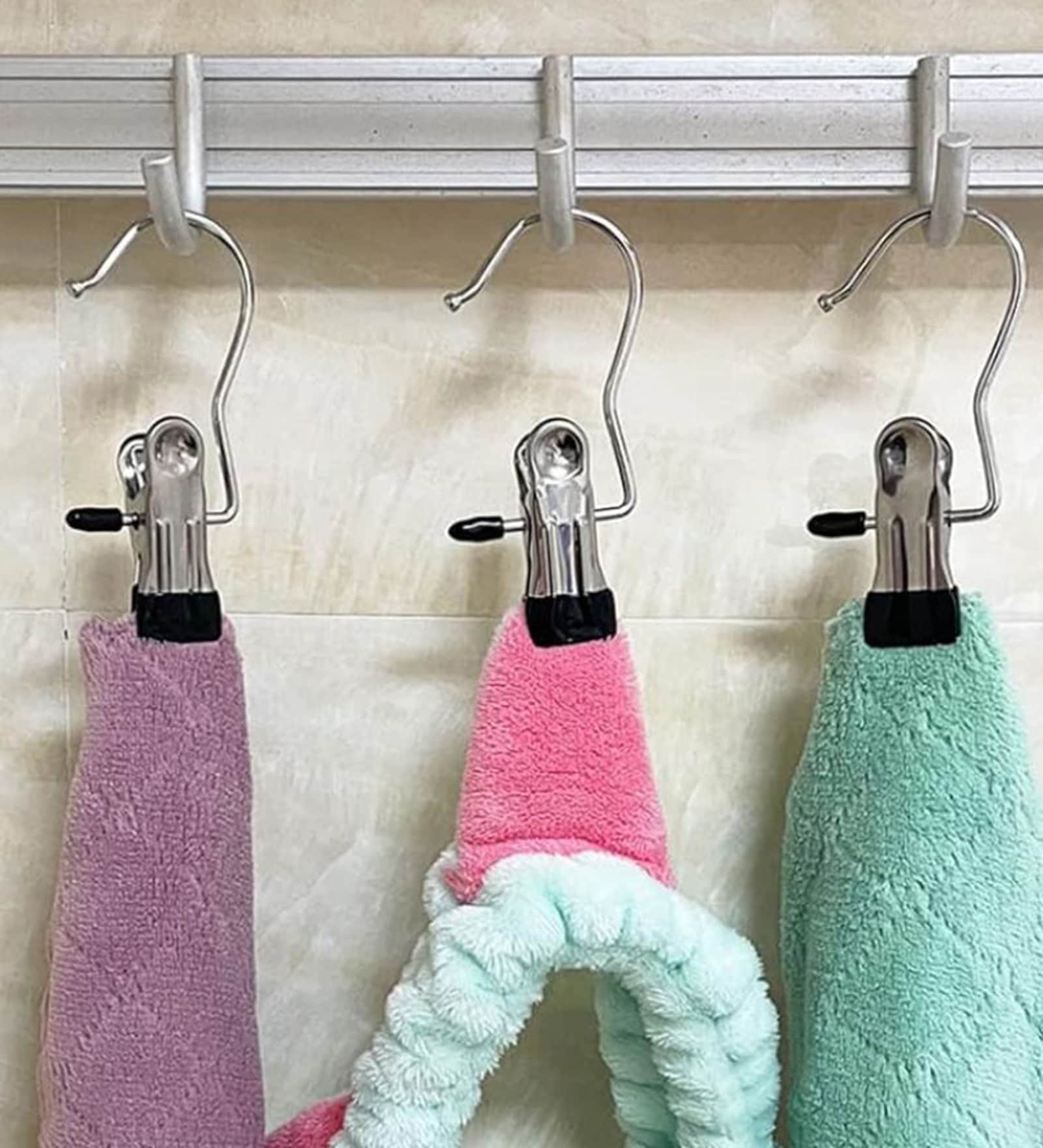 Laundry Hook Boot Hanging Hold Clips 5 Hooks