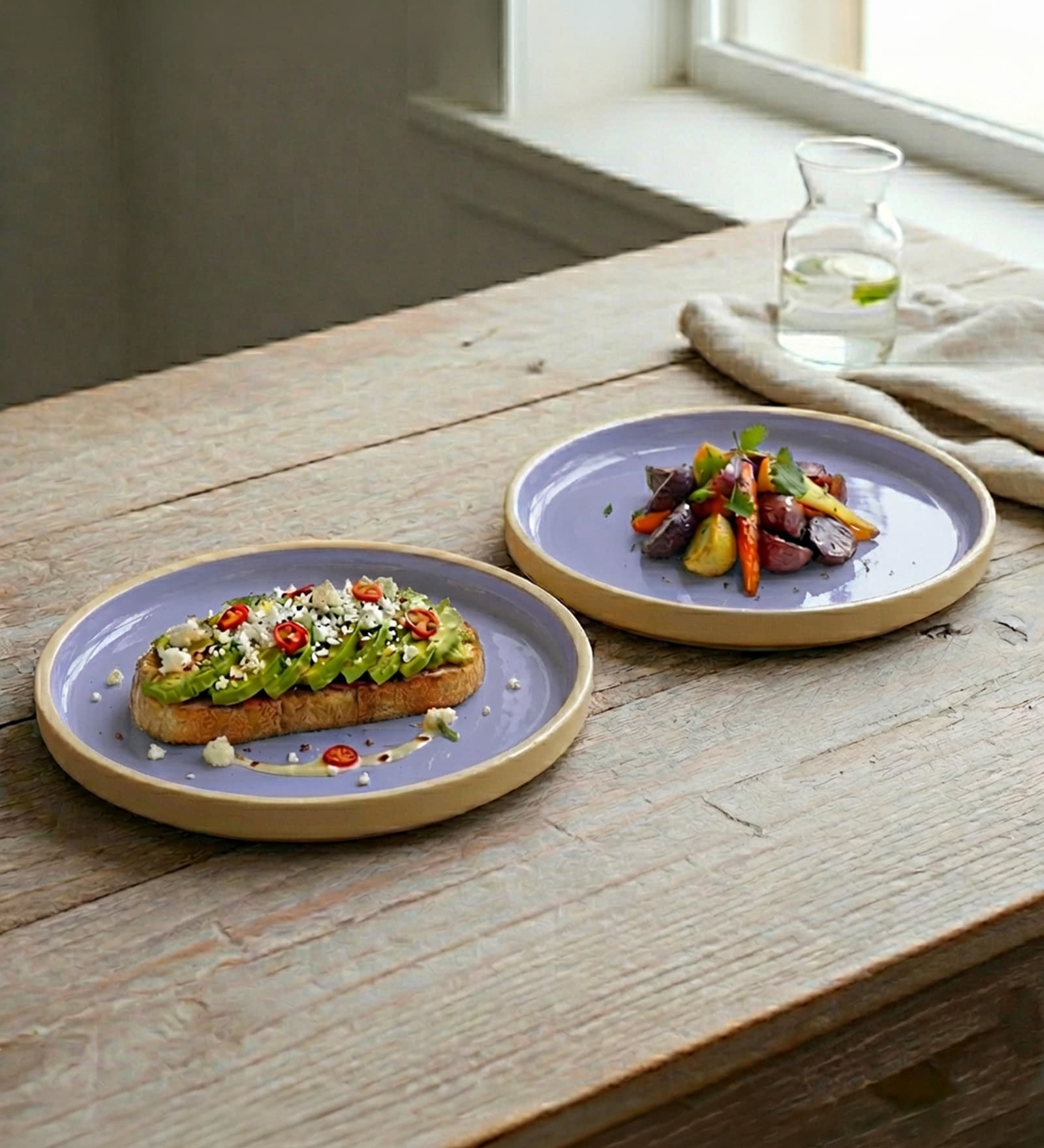 Lavendar Dinner Plates Set of 2