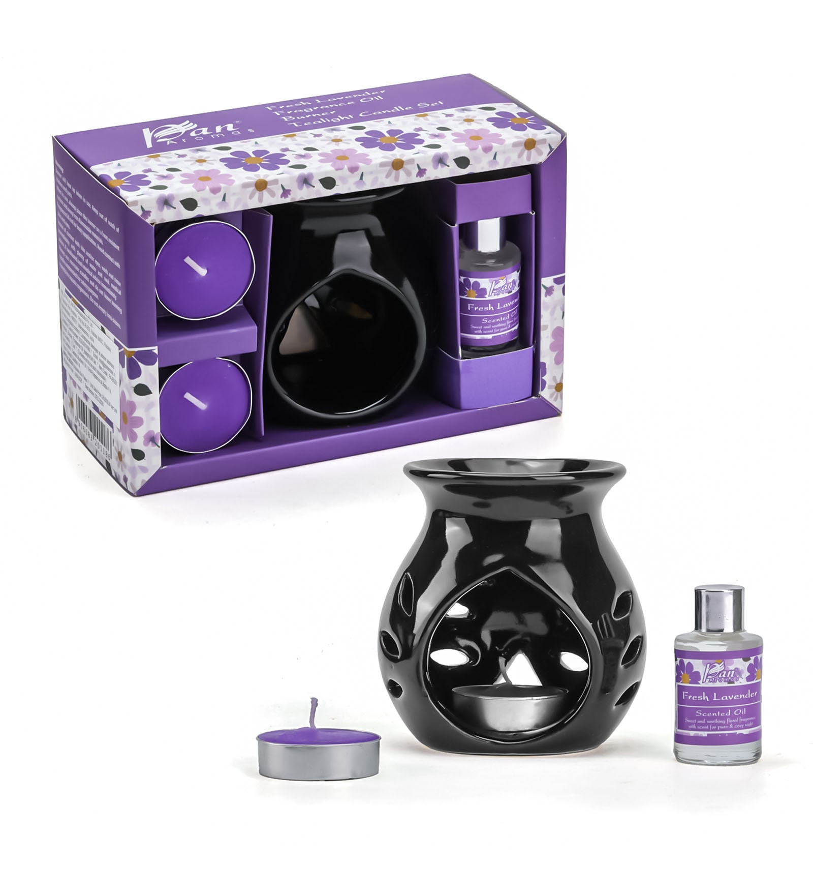 Lavender Ceramic Burner Gift Set (Purple)