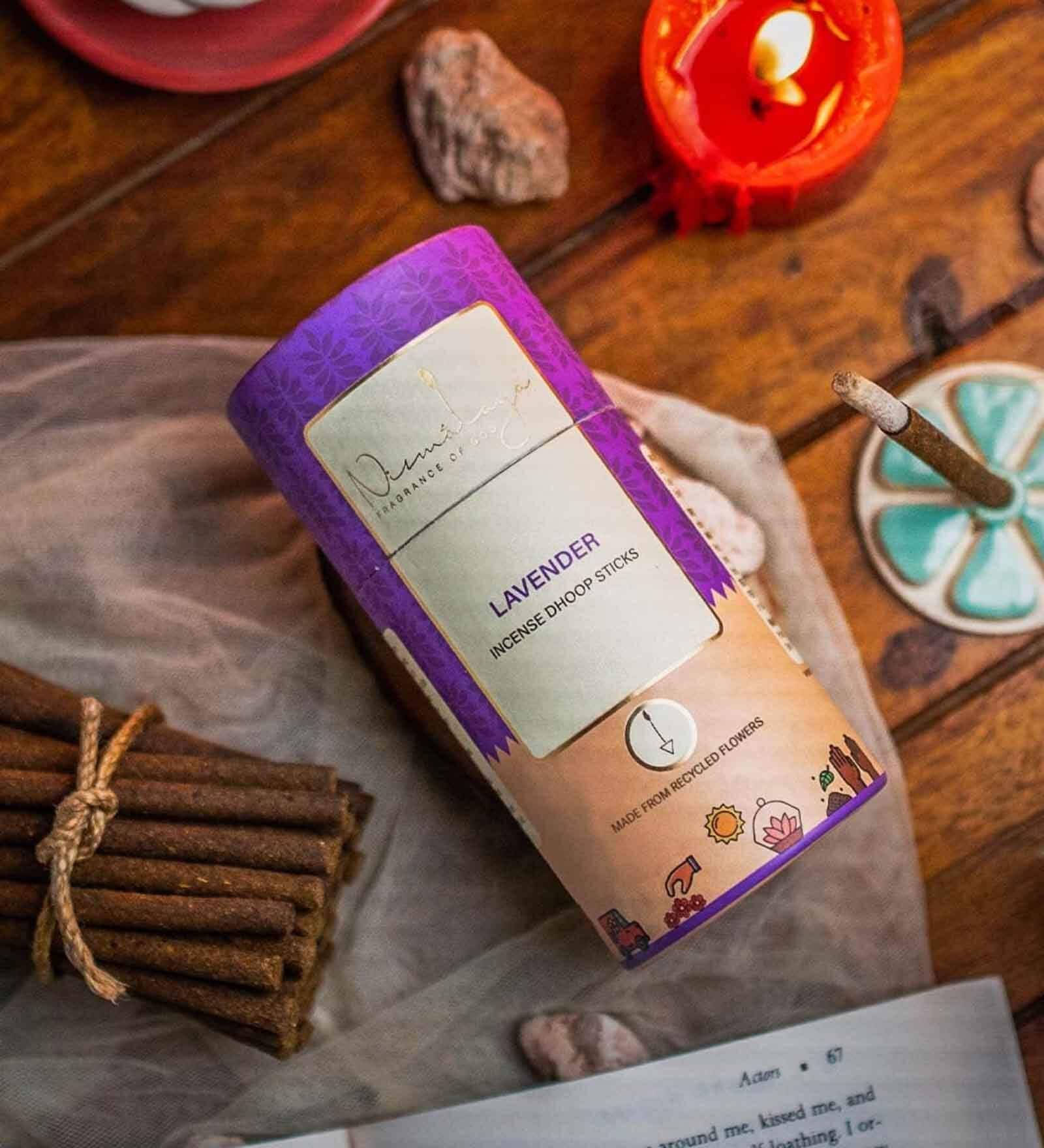 Lavender Dhoop Sticks for Pooja 40 Sticks