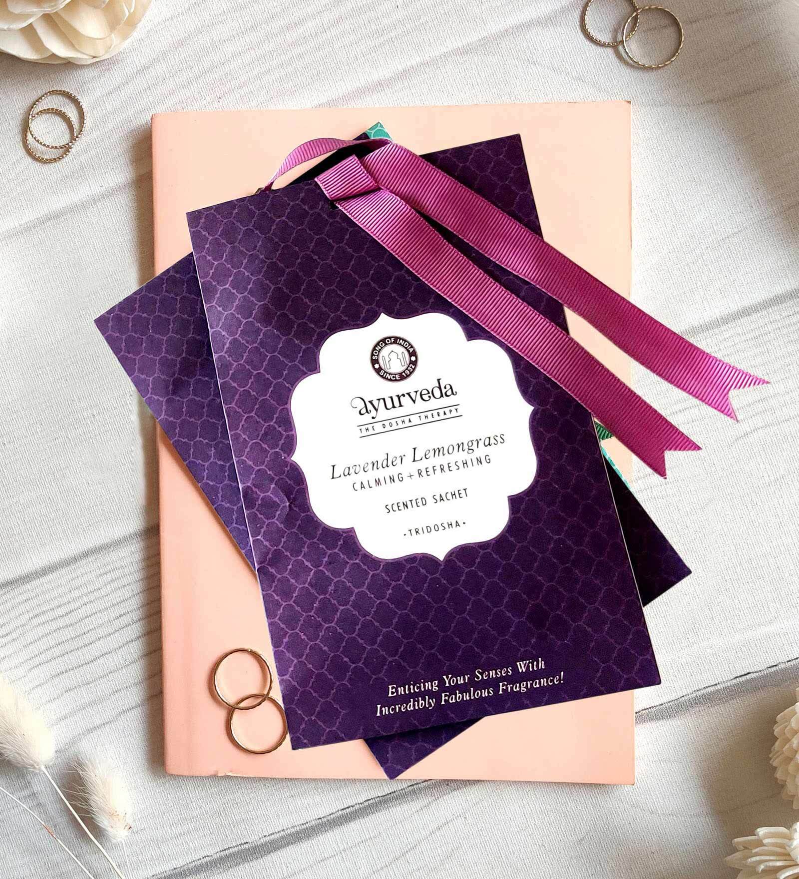 Lavender Lemongrass Ayurveda  Potpourri Perfume Hanging Sachet (Set of 4)