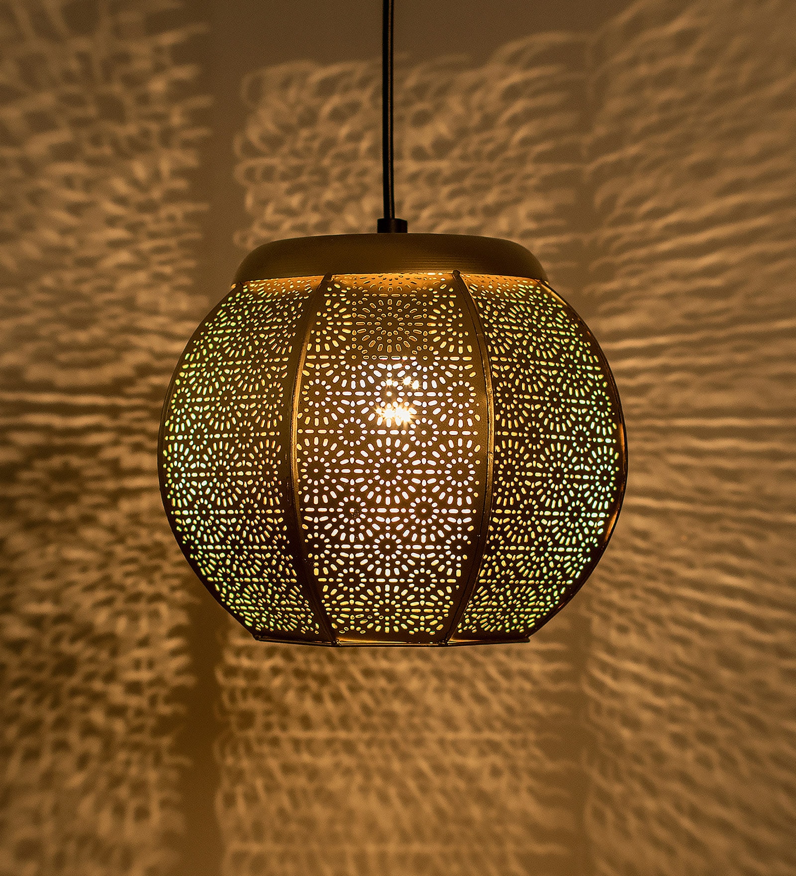 Lawrence Gold Metal Hanging Light