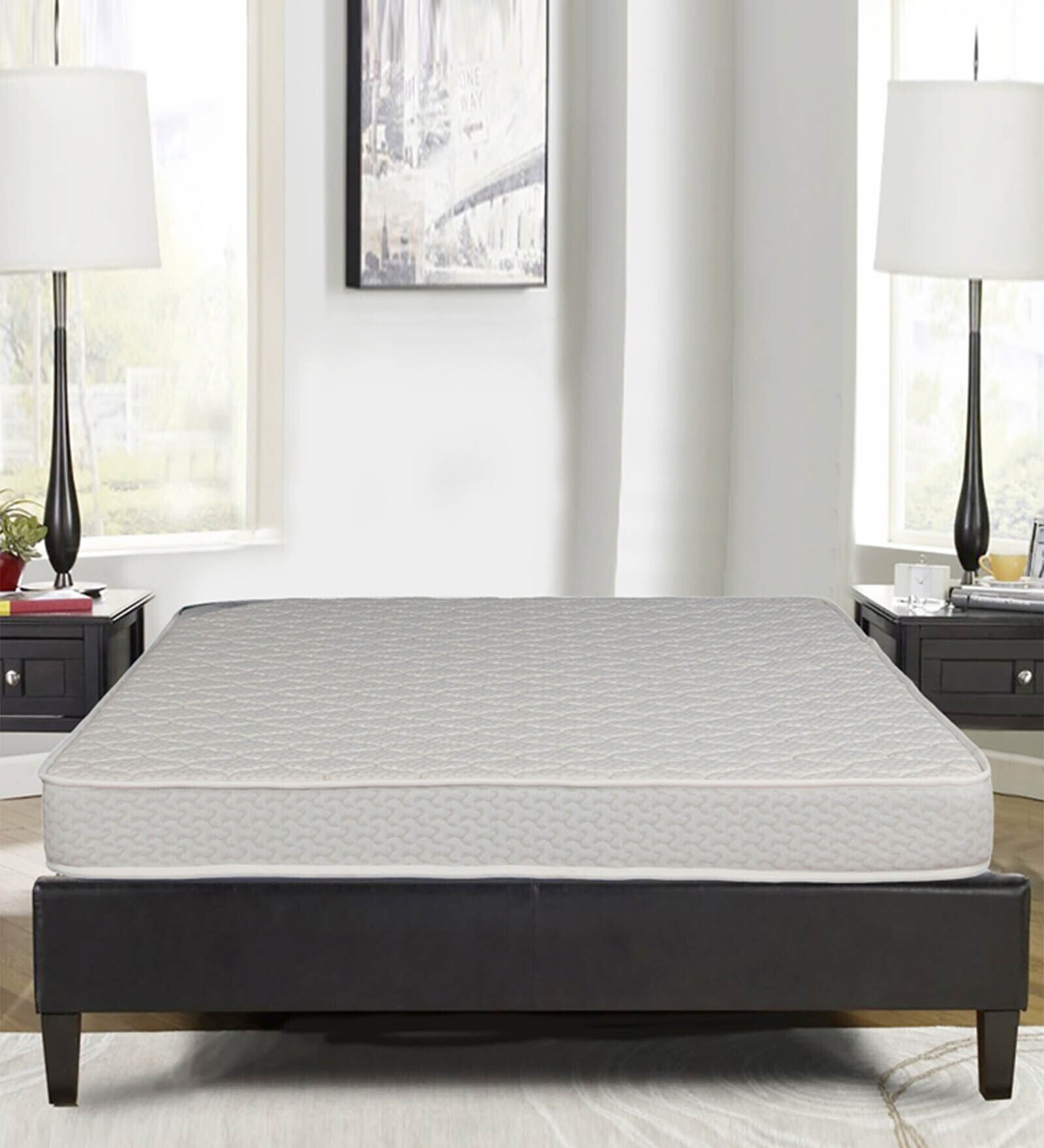 Lawrence Plus 5 inch HR Foam Queen Size Mattress in Off White Colour