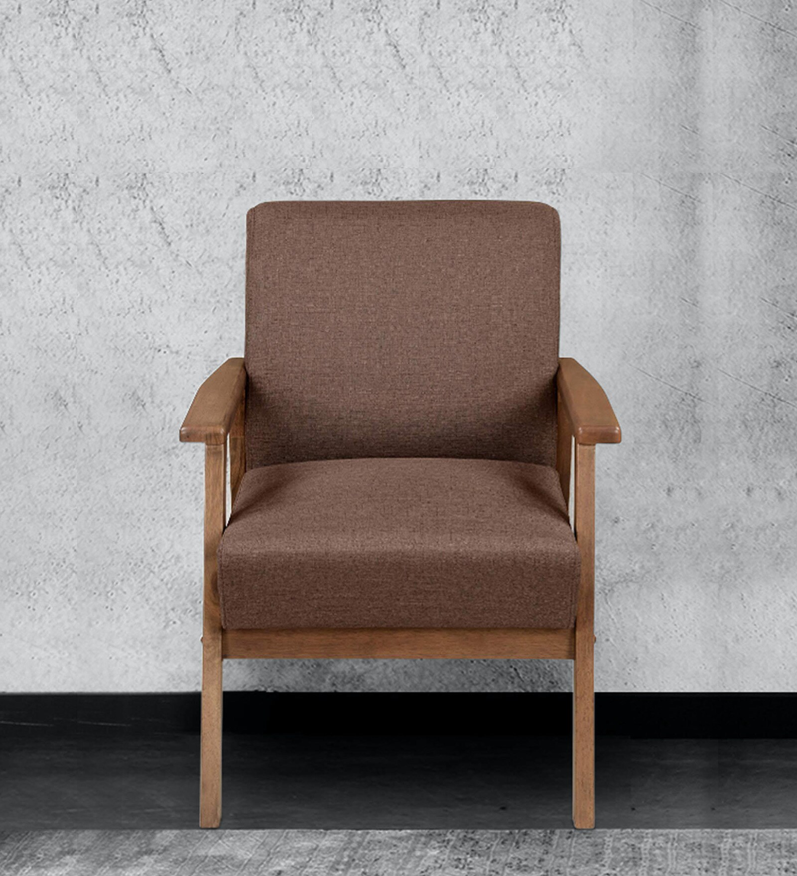 Layla 1 Seater Sofa in Light Walnut colour