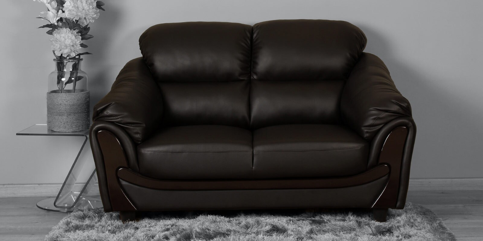 Buy Lakewood 2 Seater Sofa In Coffee Brown Colour By Durian Online