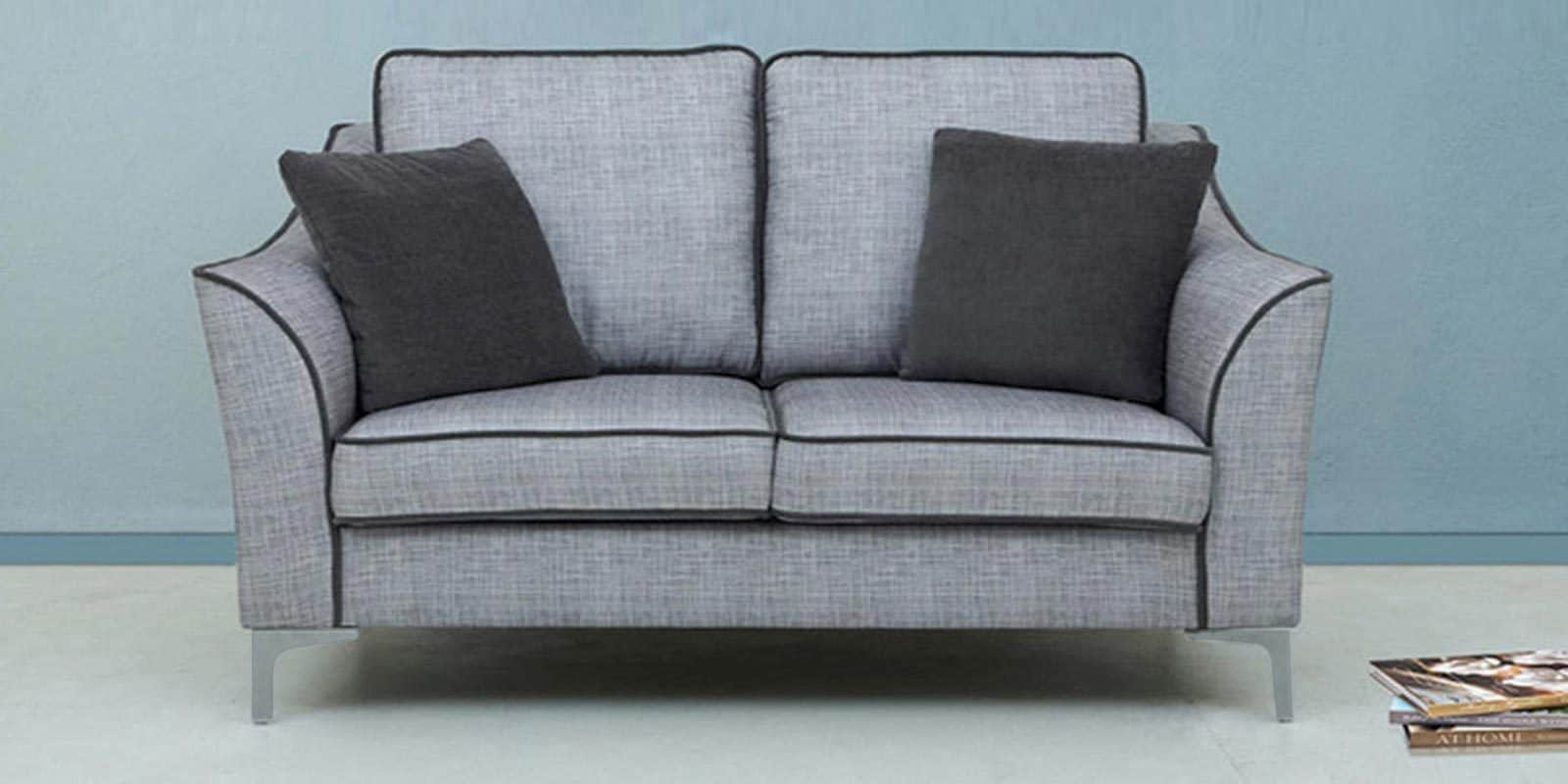Lara Two Seater Sofa in Brown Colour