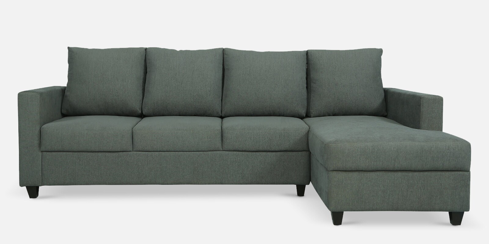 Laura Fabric LHS Sectional Sofa in Steel Grey Colour Laura Fabric LHS Sectional Sofa in Steel Grey Colour