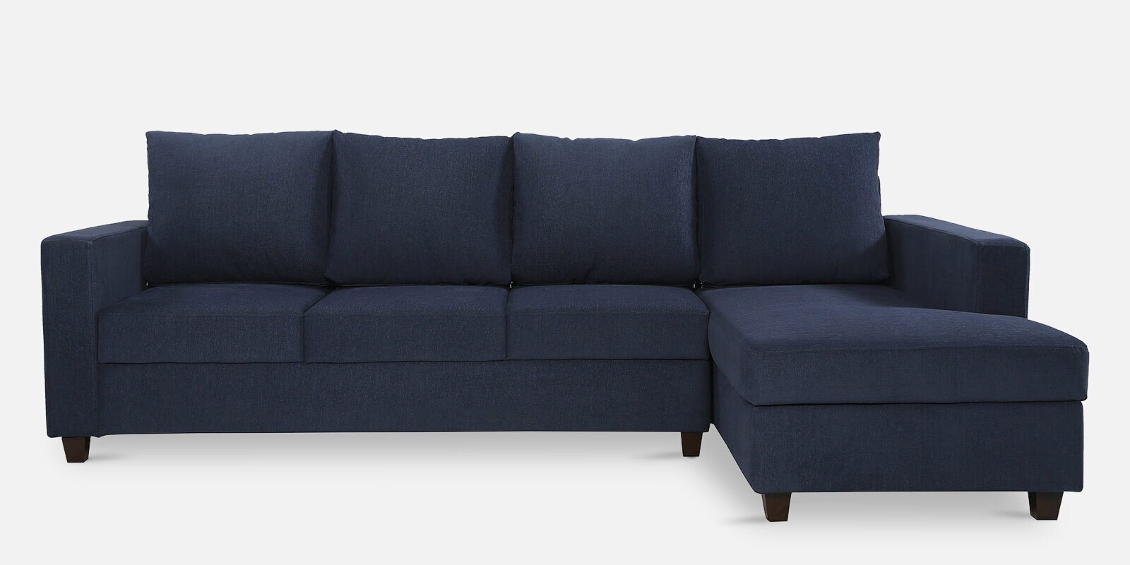 Buy Laura Fabric LHS Sectional Sofa in Navy Blue Colour at 26 OFF by