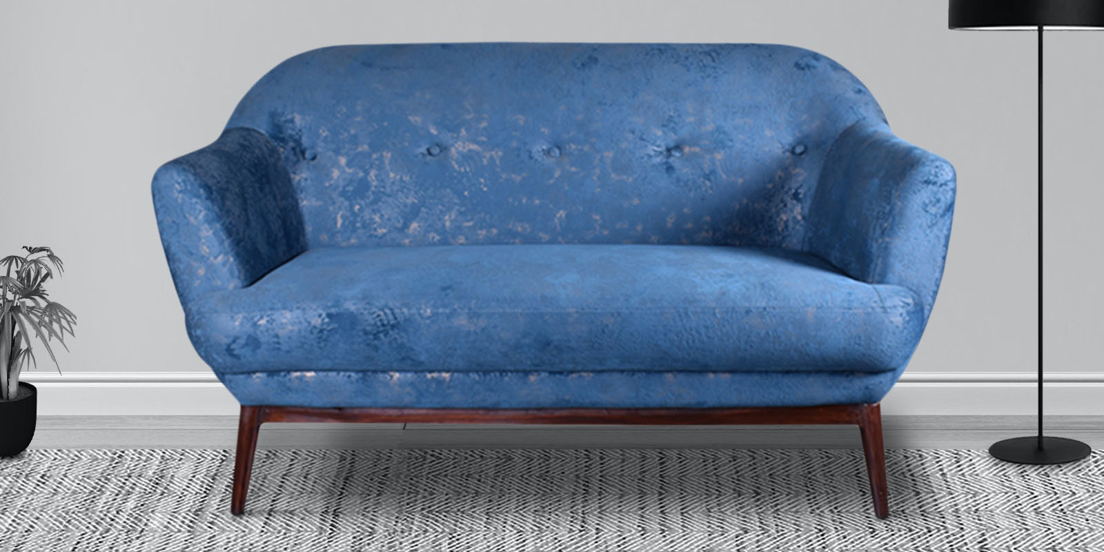 Lawson 2 Seater Sofa In Steel Blue Colour