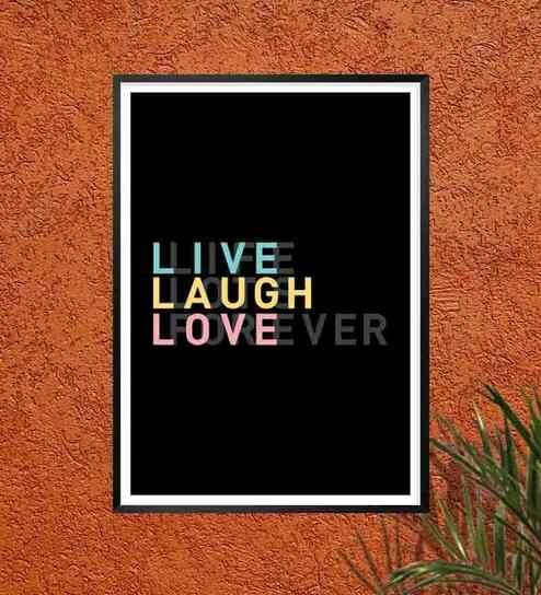 Lab No4 The Quotography Department Live Laugh Love Inspirational Quote Poster