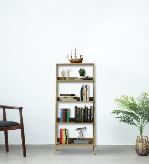 Ladder Bookshelf In Natural Finish