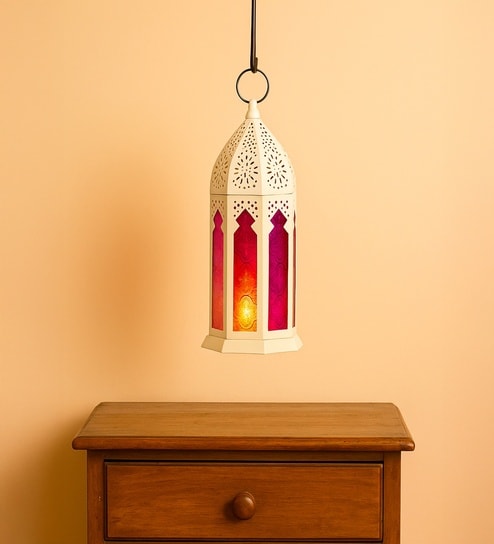 Golden Decorative Metal Lantern
