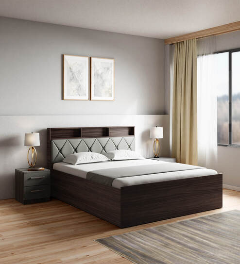 CASA MODERNA Ultimate Smart Bed with Massager Brown 