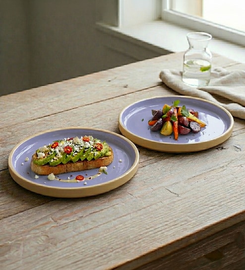 Lavendar Dinner Plates Set of 2