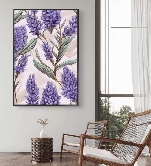 Lavender Haze 20inx16in Gallery Wrap Canvas Painting