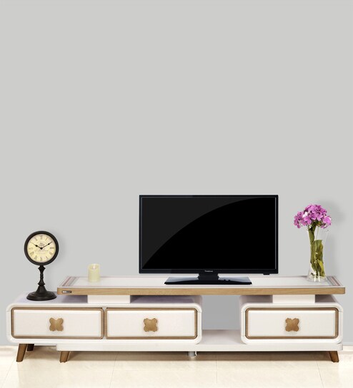 Buy Brody Tv Unit In Cream Oak Colour By Nilkamal Online