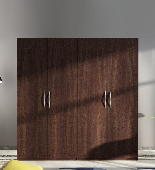 Lazel 4 Door Wardrobe in Wenge Finish