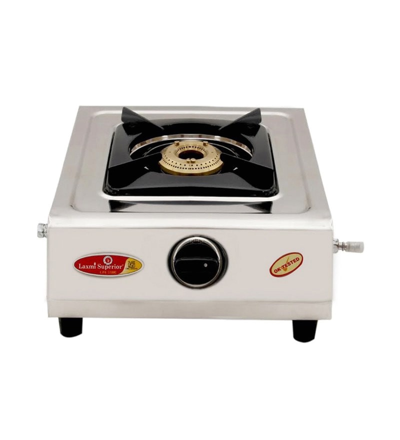 Buy Lakshmi Superior STEEL MODEL ONE BURNER Gas Stove Online - Gas ...