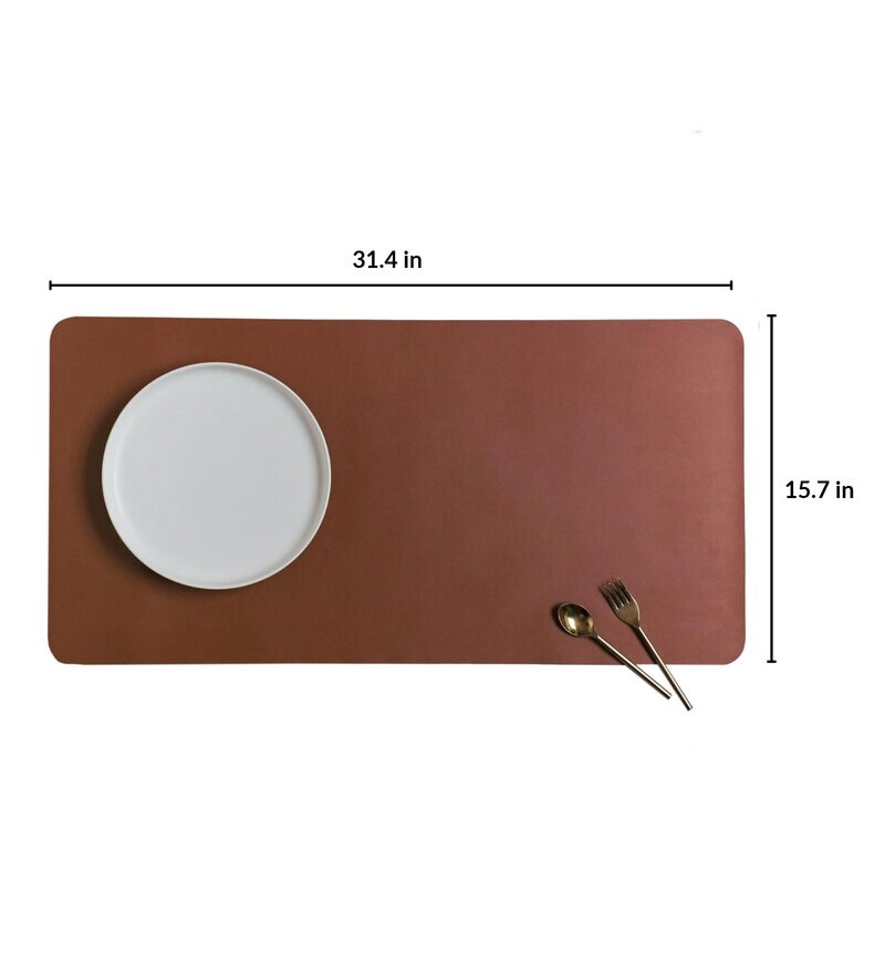 Buy Large Desk PU leather Placemat by Nestasia Online Placemats
