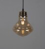 Frosted Lacerta Yellow Glass Hanging Light