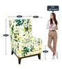 LaCosy Fabric Wing Chair in Globally Indian Colour