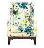 LaCosy Fabric Wing Chair in Globally Indian Colour