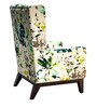 LaCosy Fabric Wing Chair in Globally Indian Colour