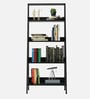 Ladder Bookshelf In Black Color