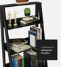 Ladder Bookshelf In Black Color