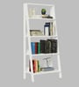 Ladder Bookshelf In White Color