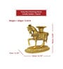 Fengshui Horse 10cm Metal Candle Holder Stand