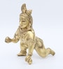 Ladoo Gopal Gold Brass Idols