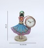 Lady 3'' Multicolour Iron Table Clock