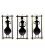 Contemporary Lady Musician S/3 Iron Wall Frame