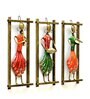 Contemporary Lady Musician S/3 Iron Wall Frame