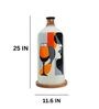 Lady Sparkling Glass Hand Painted White Glass Shade Table Lamp
