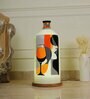 Lady Sparkling Glass Hand Painted White Glass Shade Table Lamp