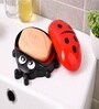 Red And Black Ladybug Design Soap Box with LID